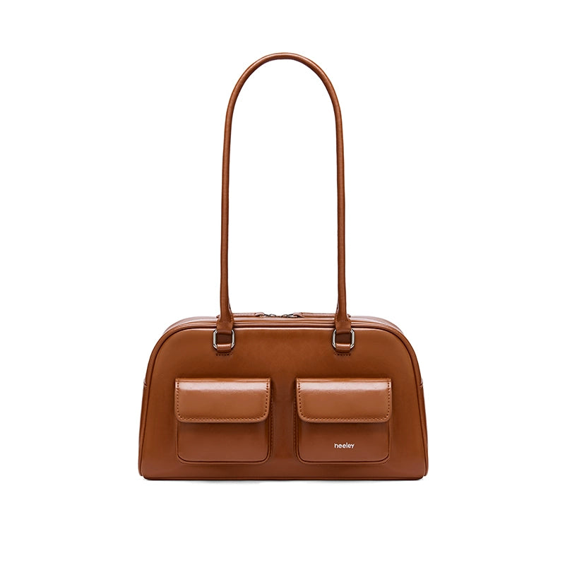 Neeley Leather Boston Bag Shoulder Underarm Bag