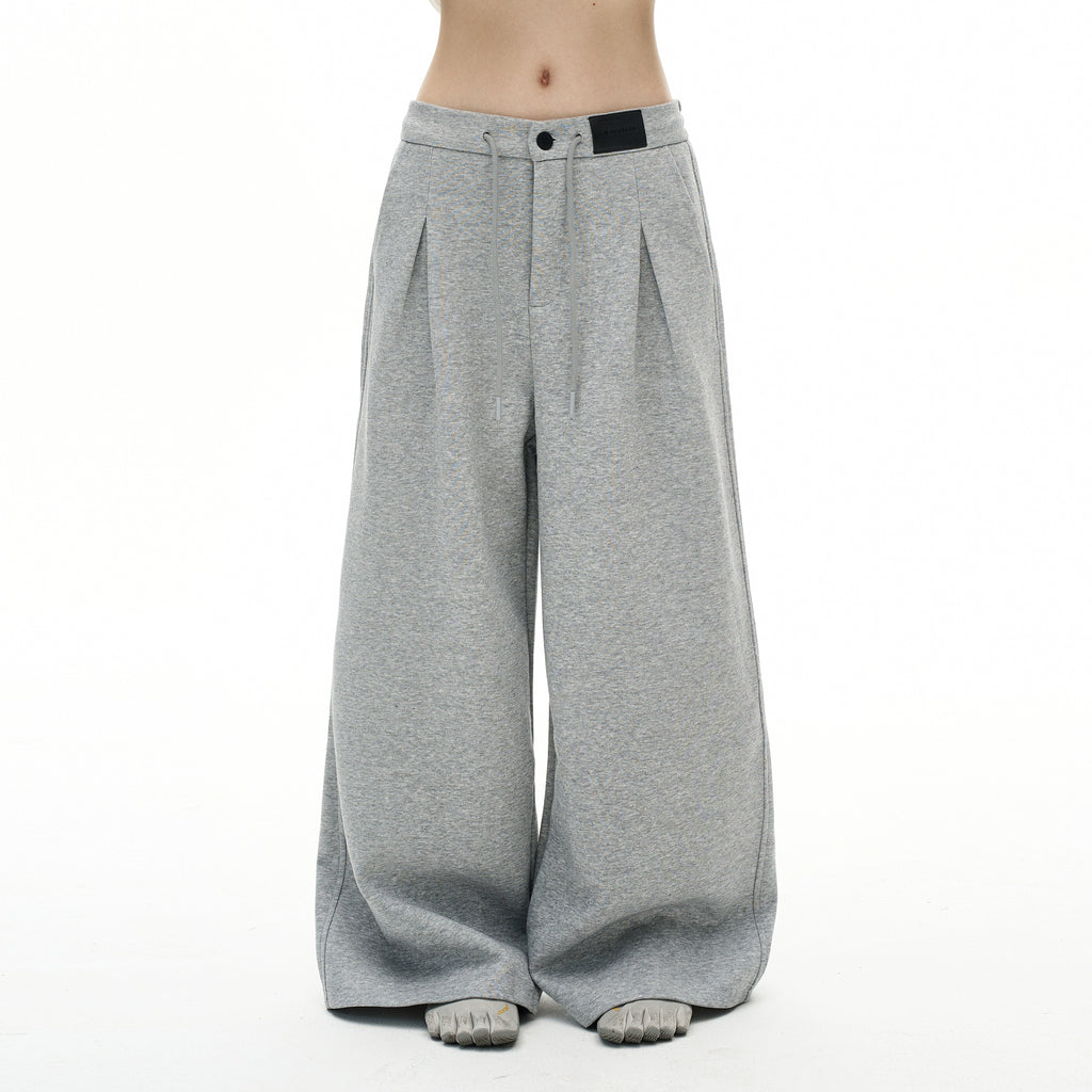 MADWITCH Vintage Drape Wide-leg Versatile Double-pleated Slacks