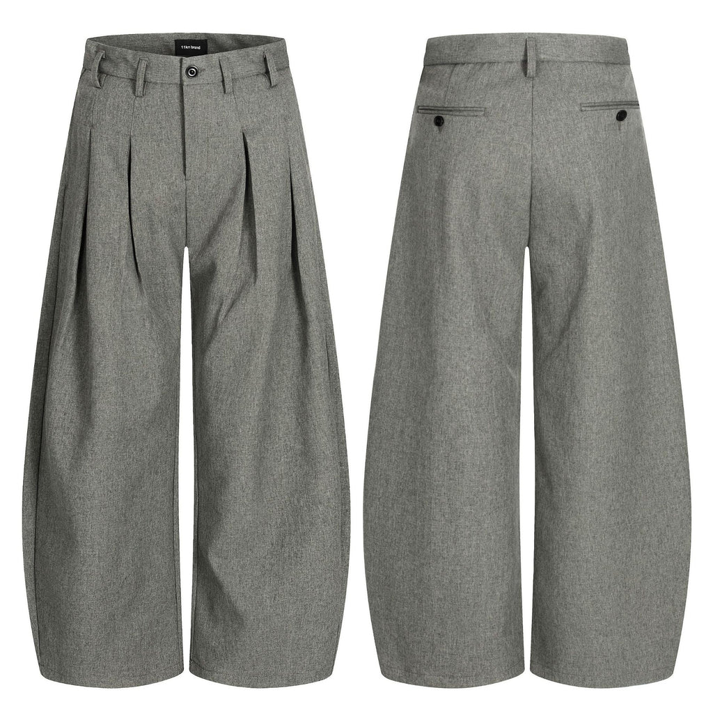 11KN Double Pleated Loose Versatile Casual Pants