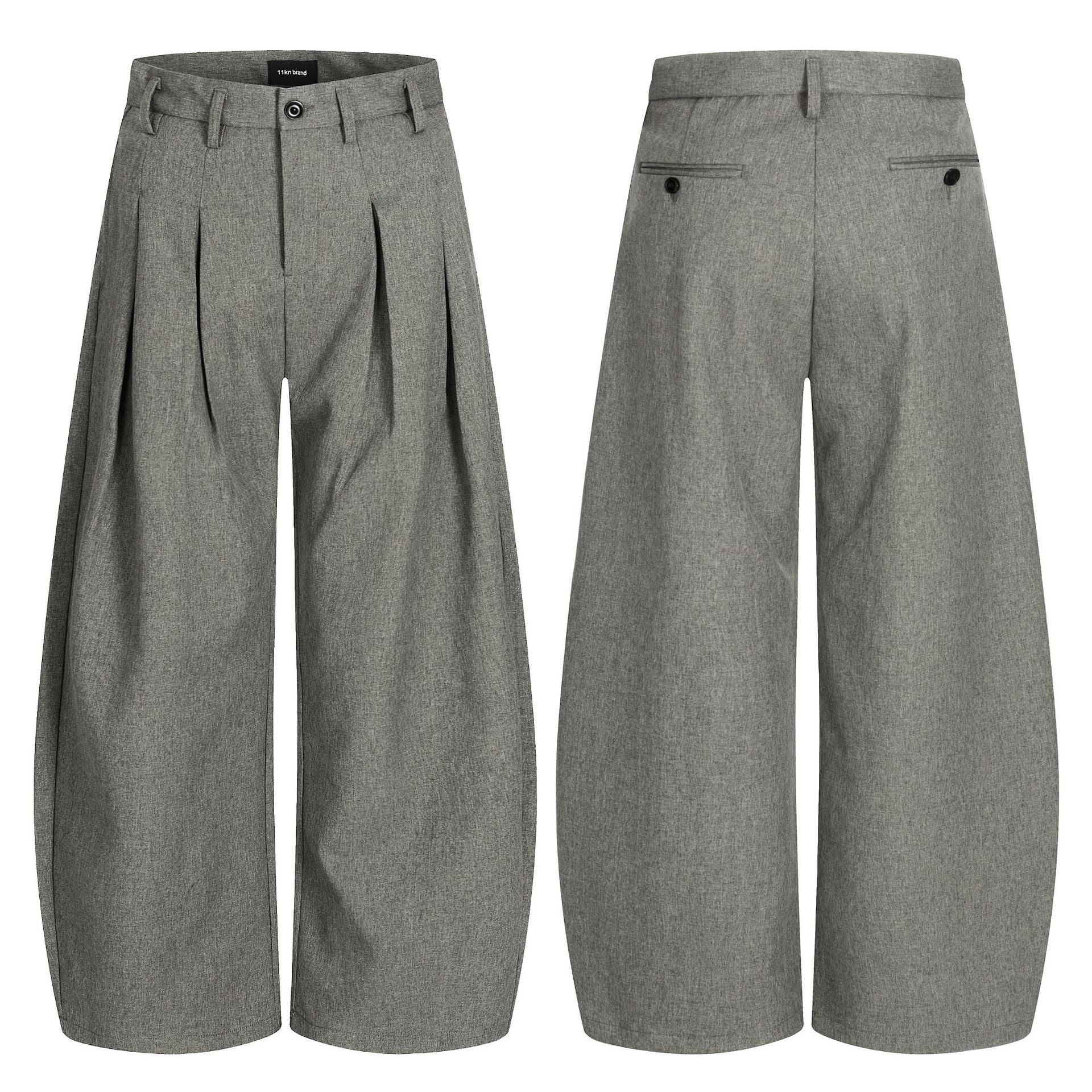 11KN Double Pleated Loose Versatile Casual Pants