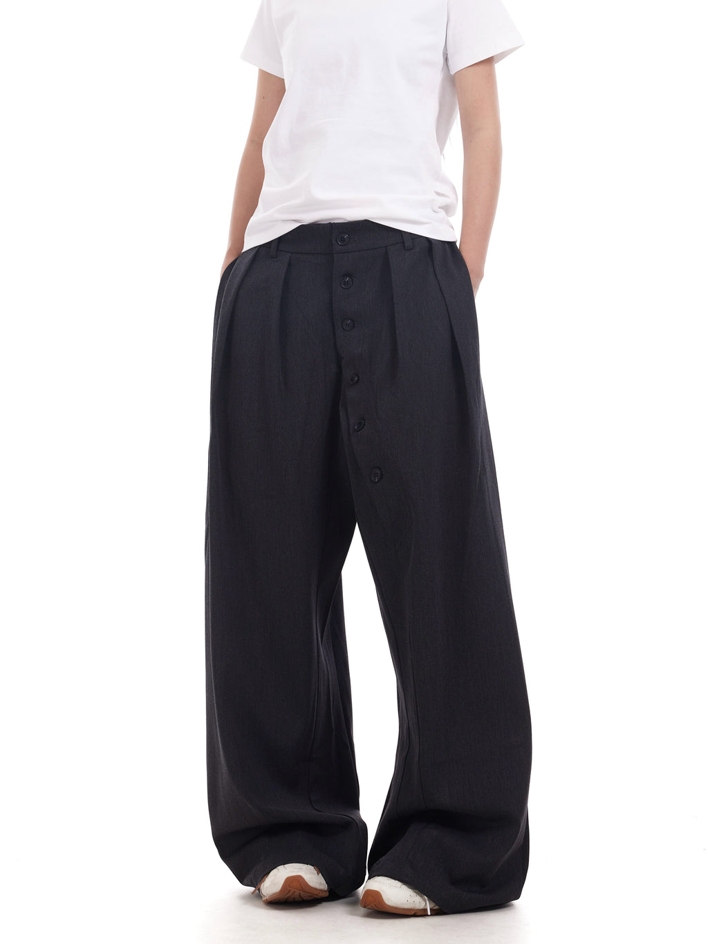 BTSG ring-breasted deconstructed high-end loose Pants