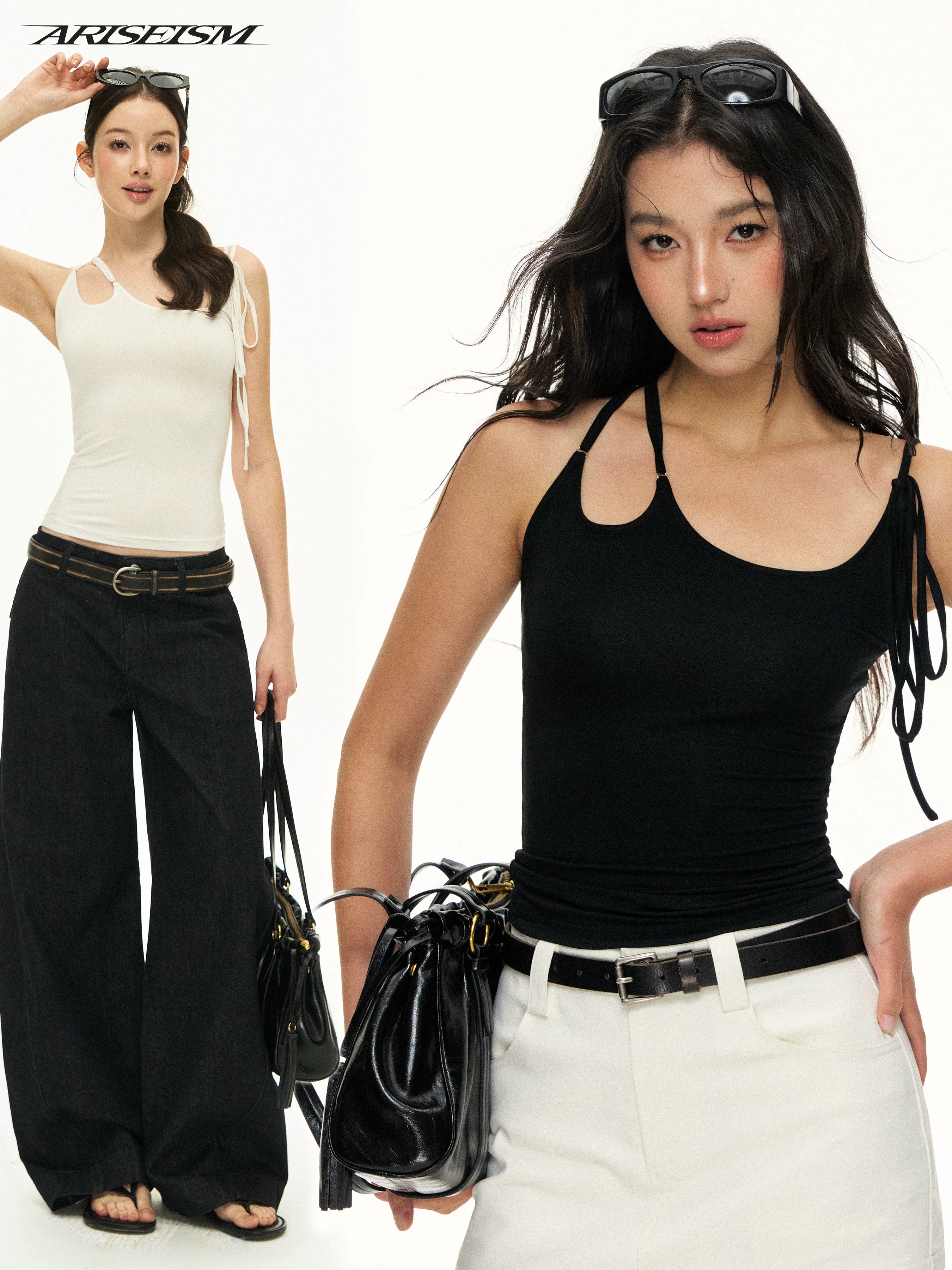 Ariseism Vintage Slim Shaped Collar Sling
