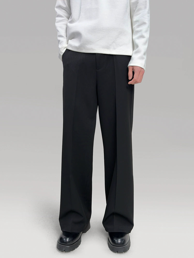PLUS NO LOGO Drape Anti-wrinkle A-shaped Trousers