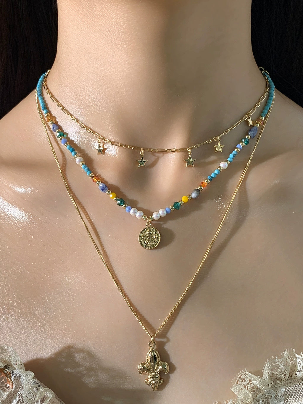 SUMIYAKI Beaded Color Necklace