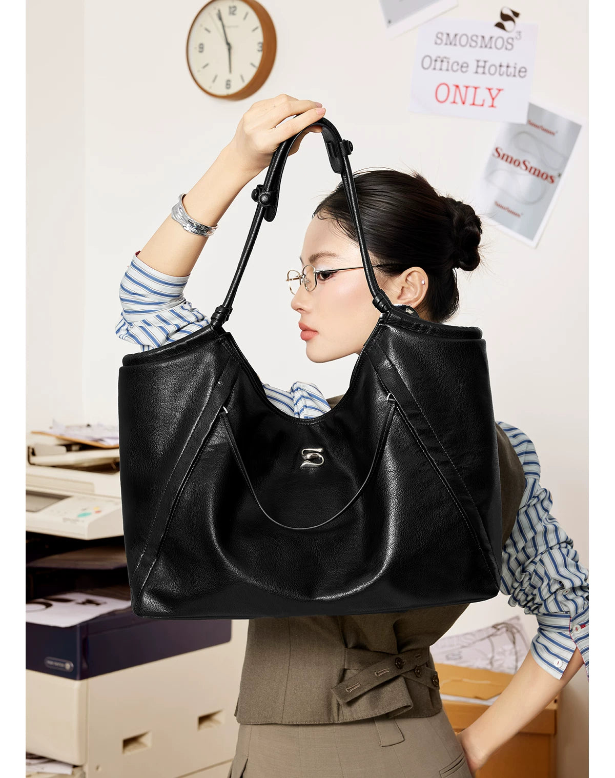 SmoSmos Vintage Large Capacity Commuter Tote