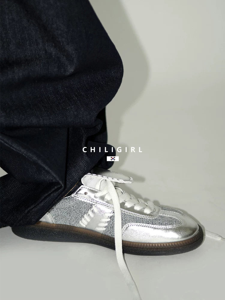 CHILIGIRL Retro Classic Niche Flat Baseplate Shoes