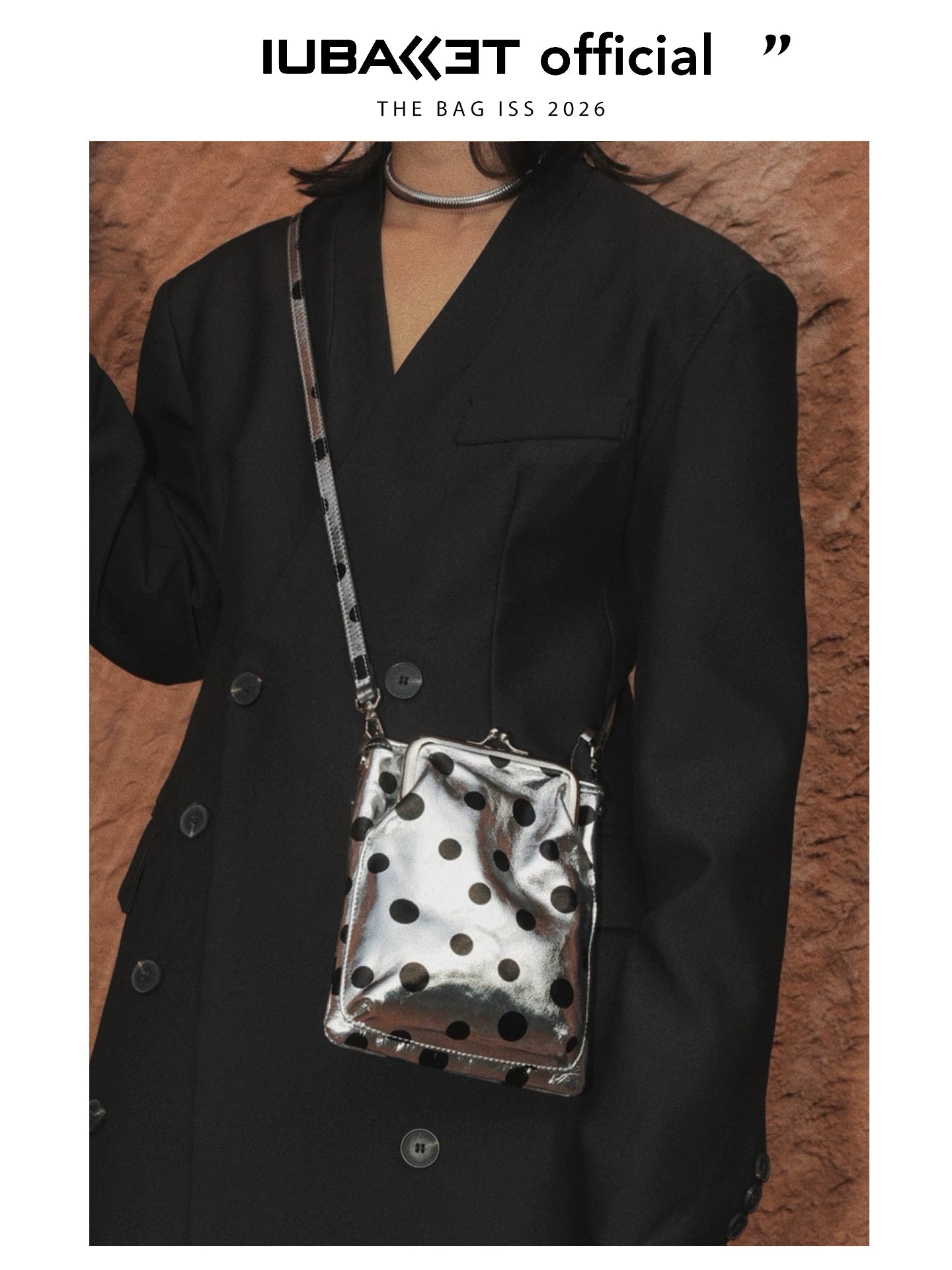 IUBALLET Polka Dot Mini Oblique Span Small Square Bag