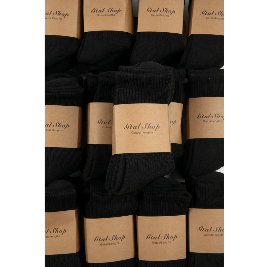 GTAL deodorant black and white summer sports non-pure cotton socks