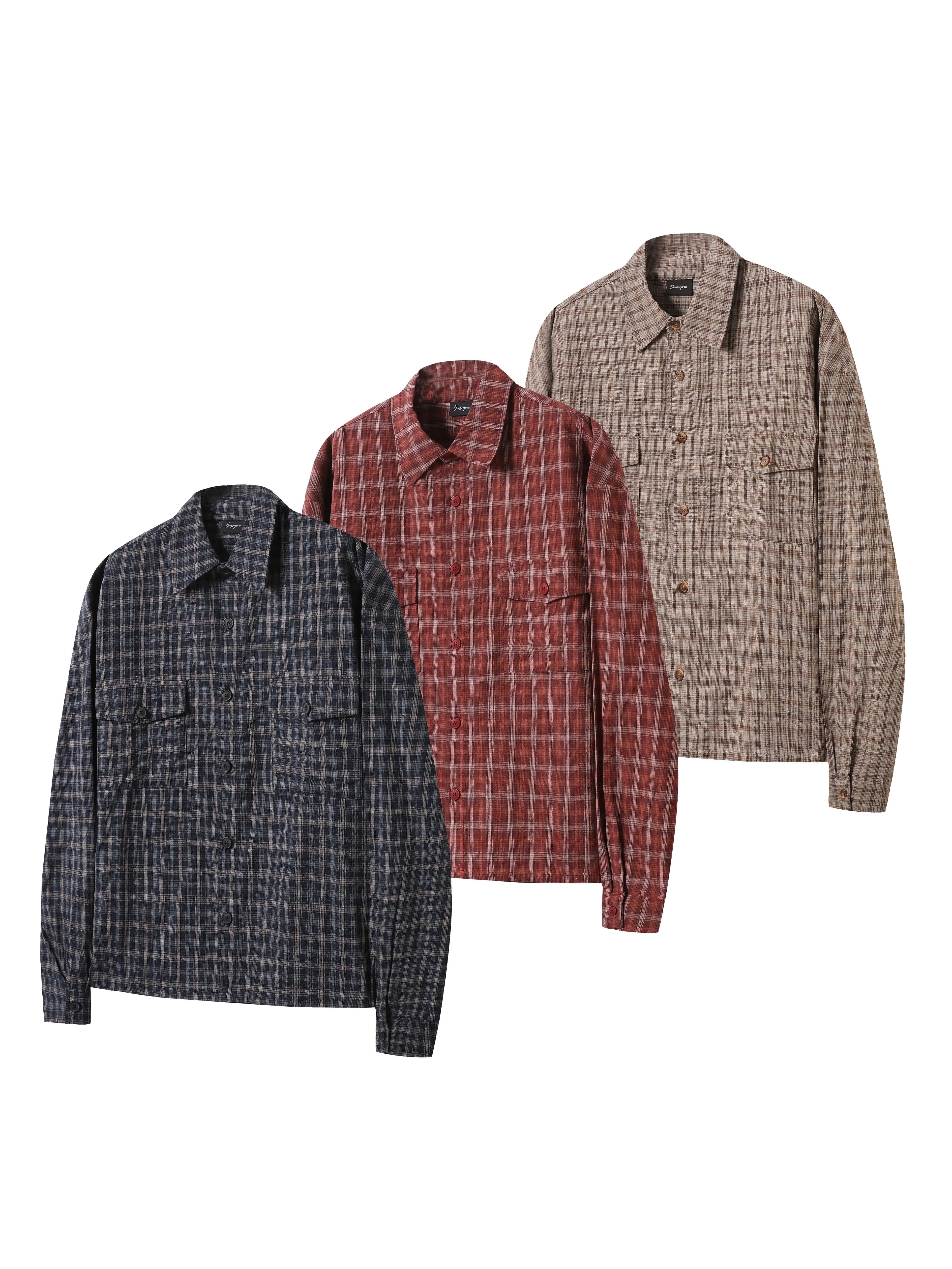 VOWPROGRESS Slack Plaid Shirt
