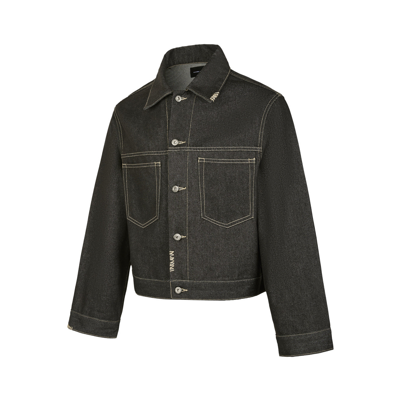 EME Vintage Lapel Denim Suit Jacket