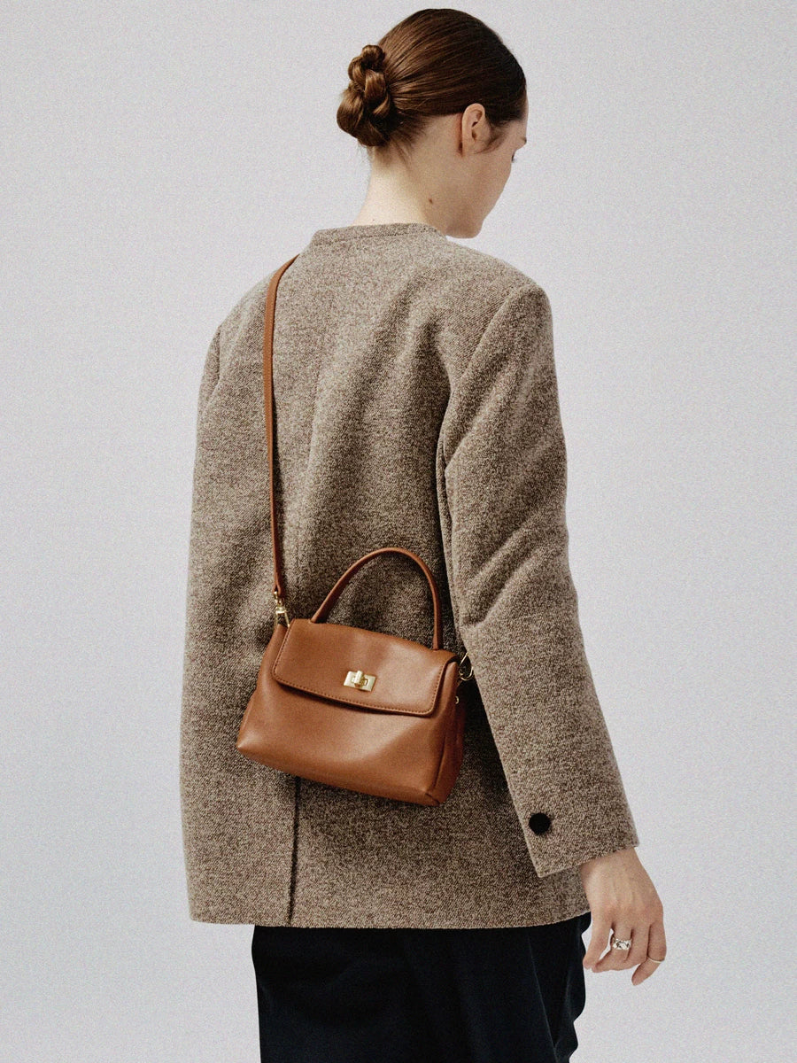 Avalea Soft Cowhide Portable Shoulder Messenger Bag