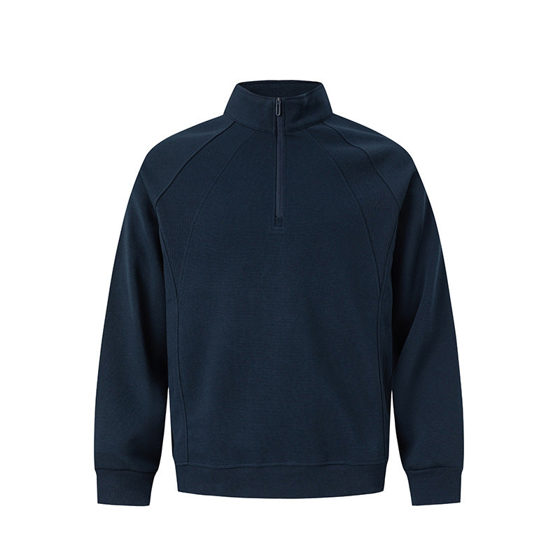 UNF Stand-up Collar Half-zip Sweater