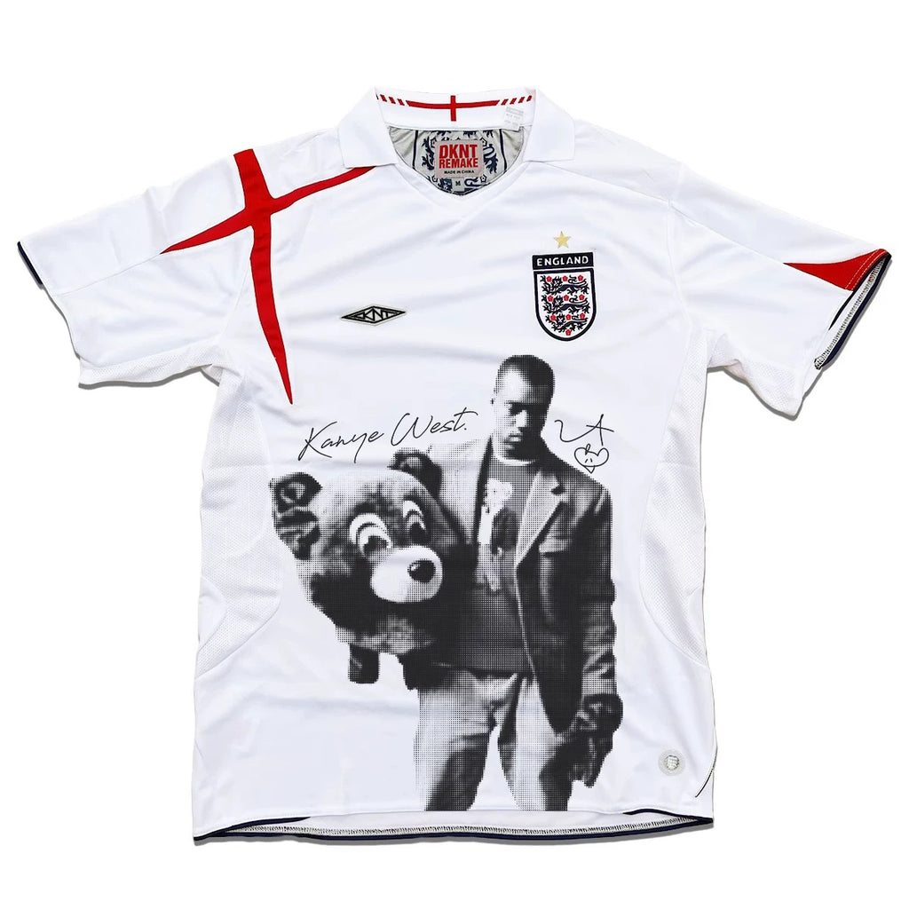 KANYE  REMAKE Portrait Print Casual Tee