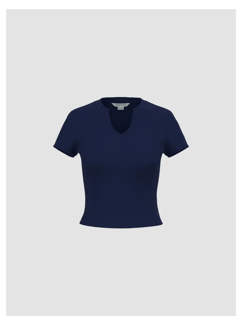 URBAN REVIVO Simple Casual Versatile Tee