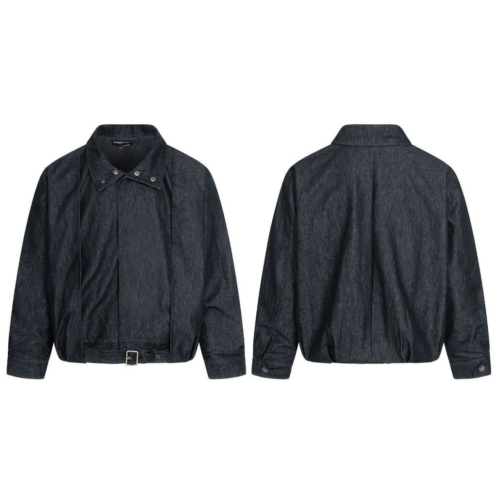 11KN Short and Wide Retro Simple Loose Casual Tooling Jacket