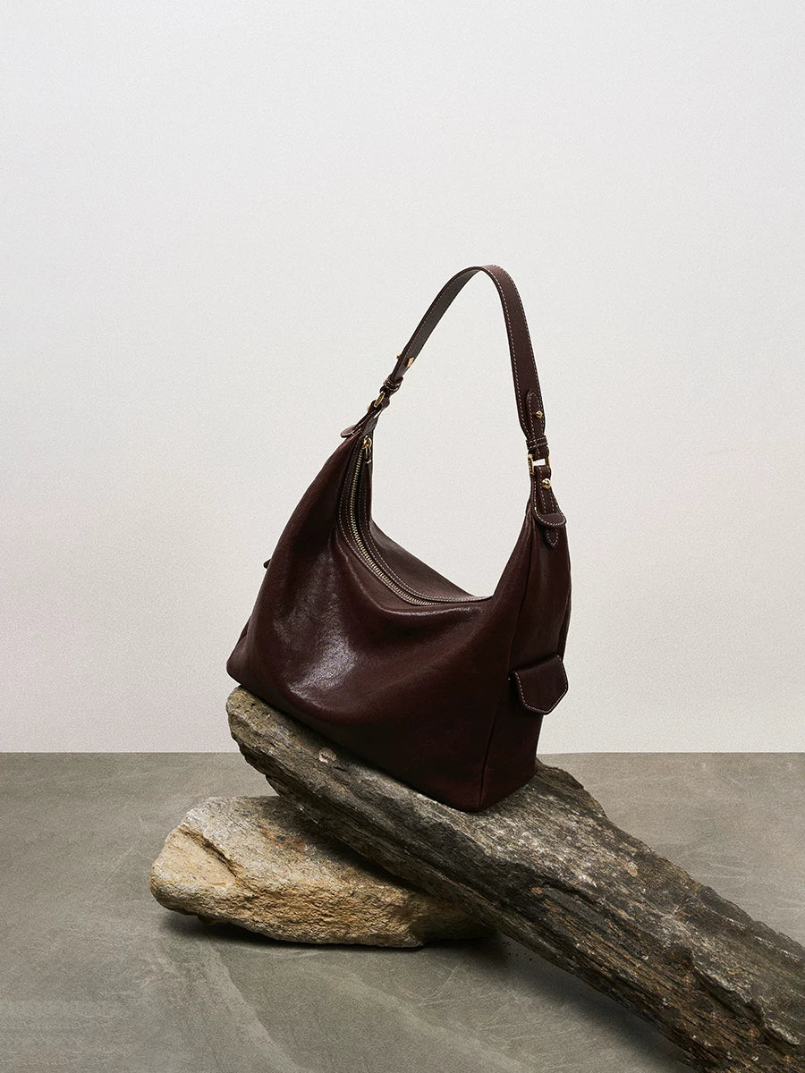 AVALEA Vintage Leather Shoulder Bag