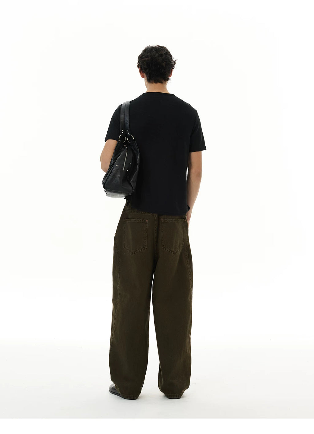 WLNEXT Fake Two Front Shoulder Tee