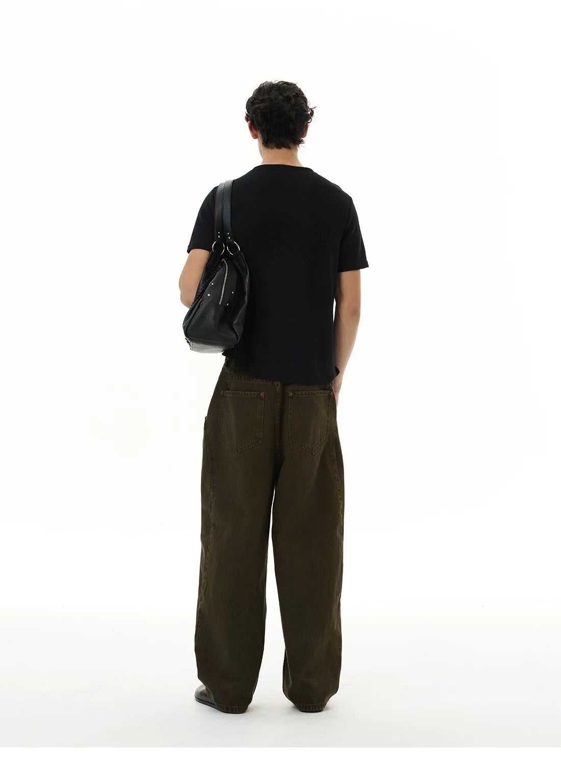 WLNEXT Fake Two Front Shoulder Tee