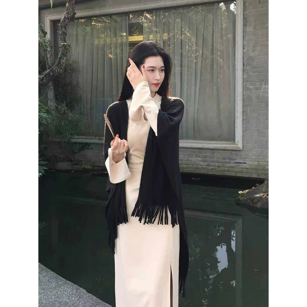 ZIHE Knitted Versatile Long Shawl