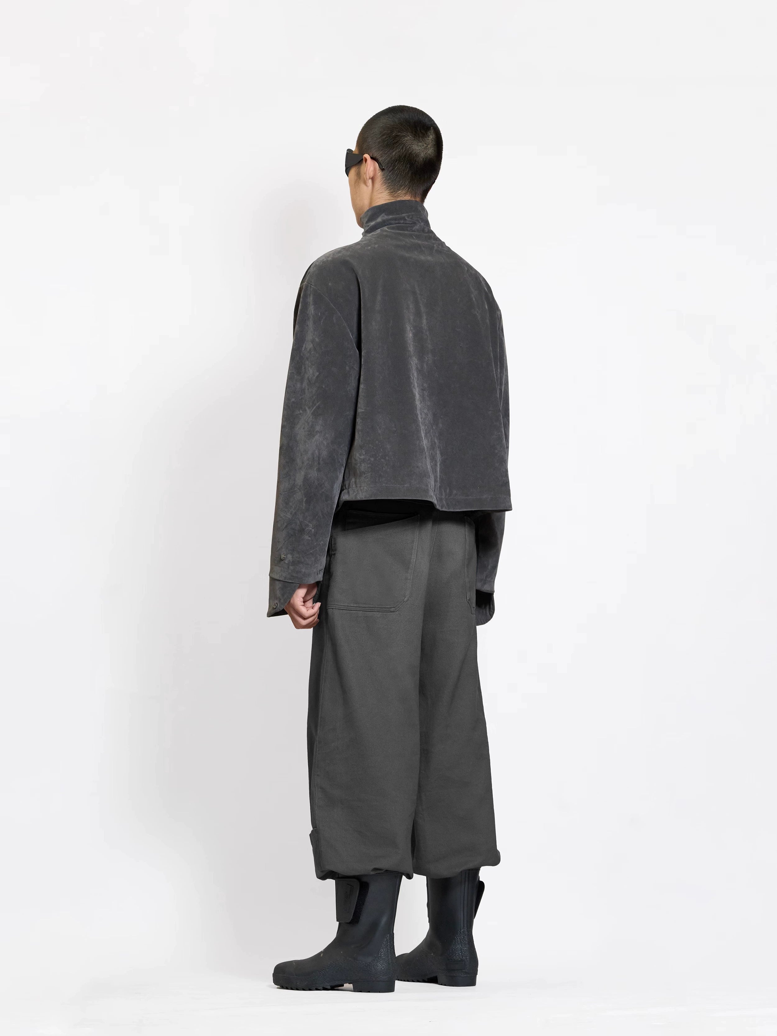 ETHEREAL PRODUCTION One-piece Collar Short Loose Jacket