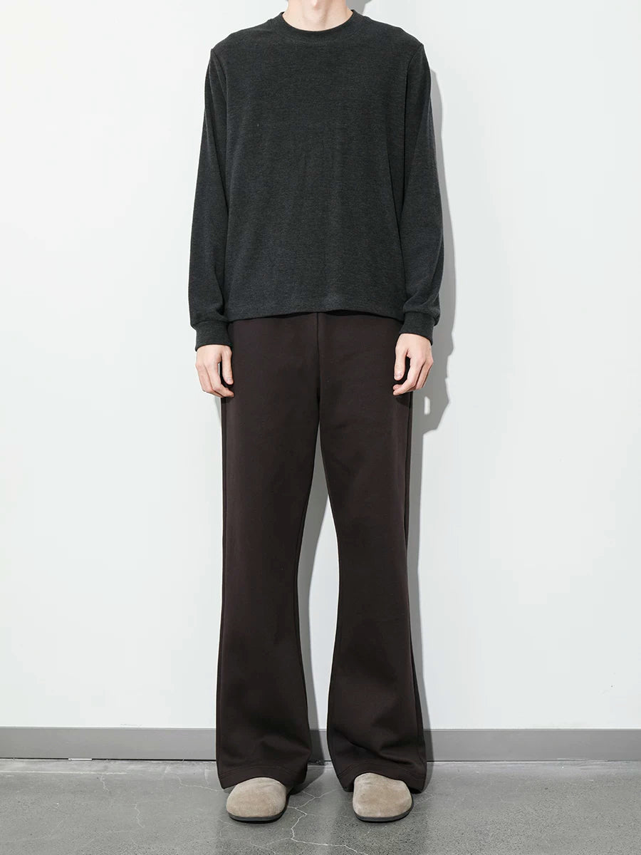 PLUS NO LOGO Thermal Micro-straight Fleece Casual Pants