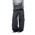 JIKOO Removable Irregular Fart Curtain Straight-leg Pants