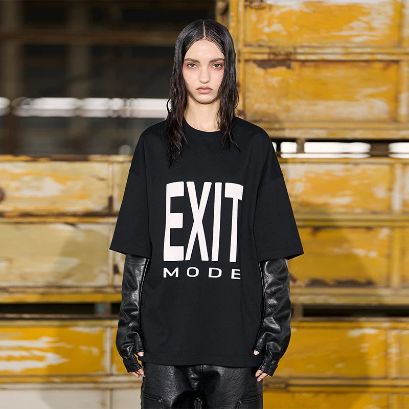 BLINDNOPLAN Basic Large Logo Printing Casual Tee