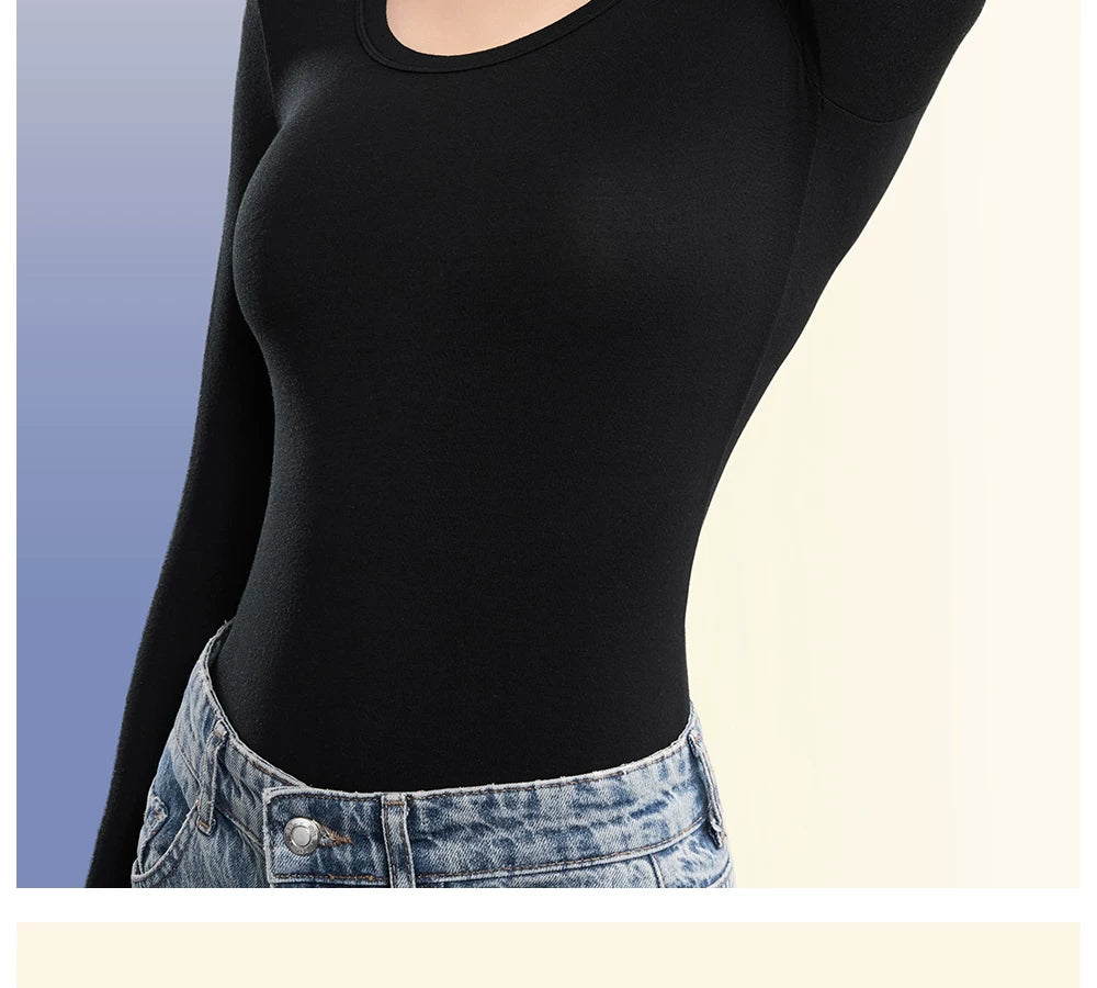 Secret World Semi-turtleneck Slim Sleeve