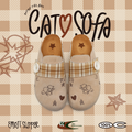 Cat & Sofa Cupid Wear Versatile Flat Bottom Half Slippers