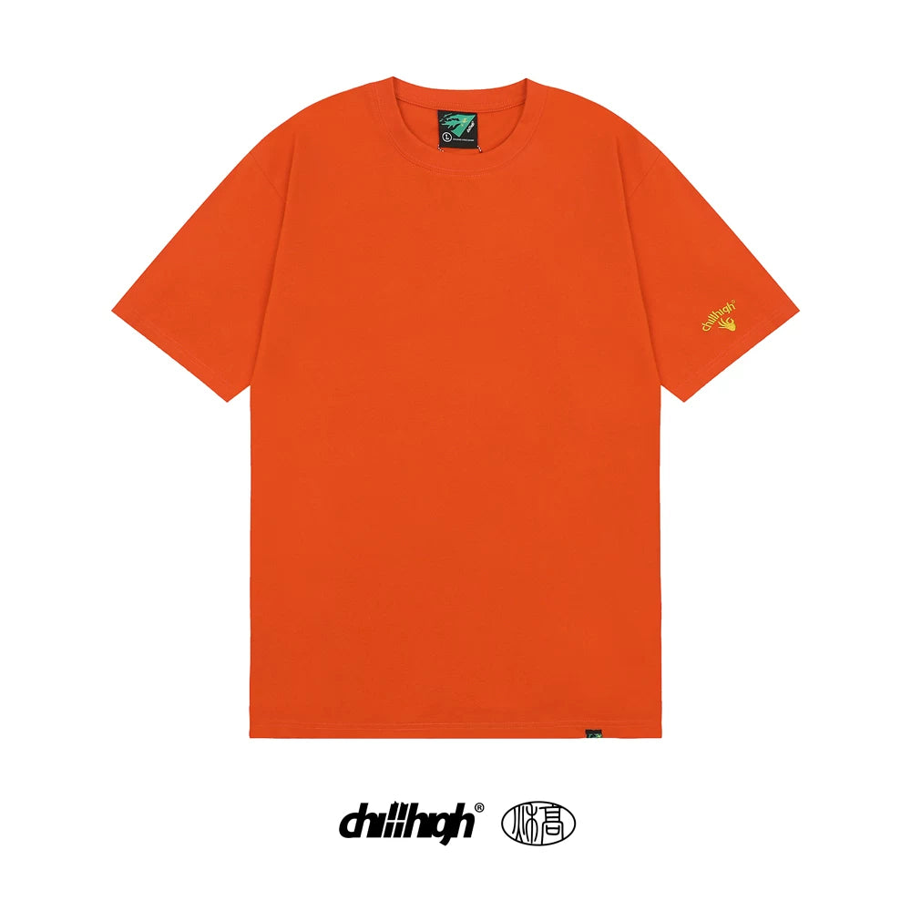 ChillHigh Crew Neck Solid Color Loose Tee