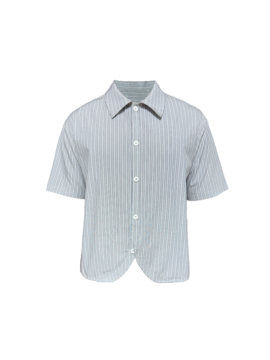 JCAESAR Arc Striped Short Sleeve Shirt