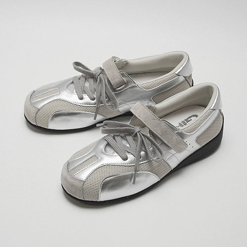 CHILIGIRL Lace-up Casual Mesh Breathable Shallow Mouth Single Shoes