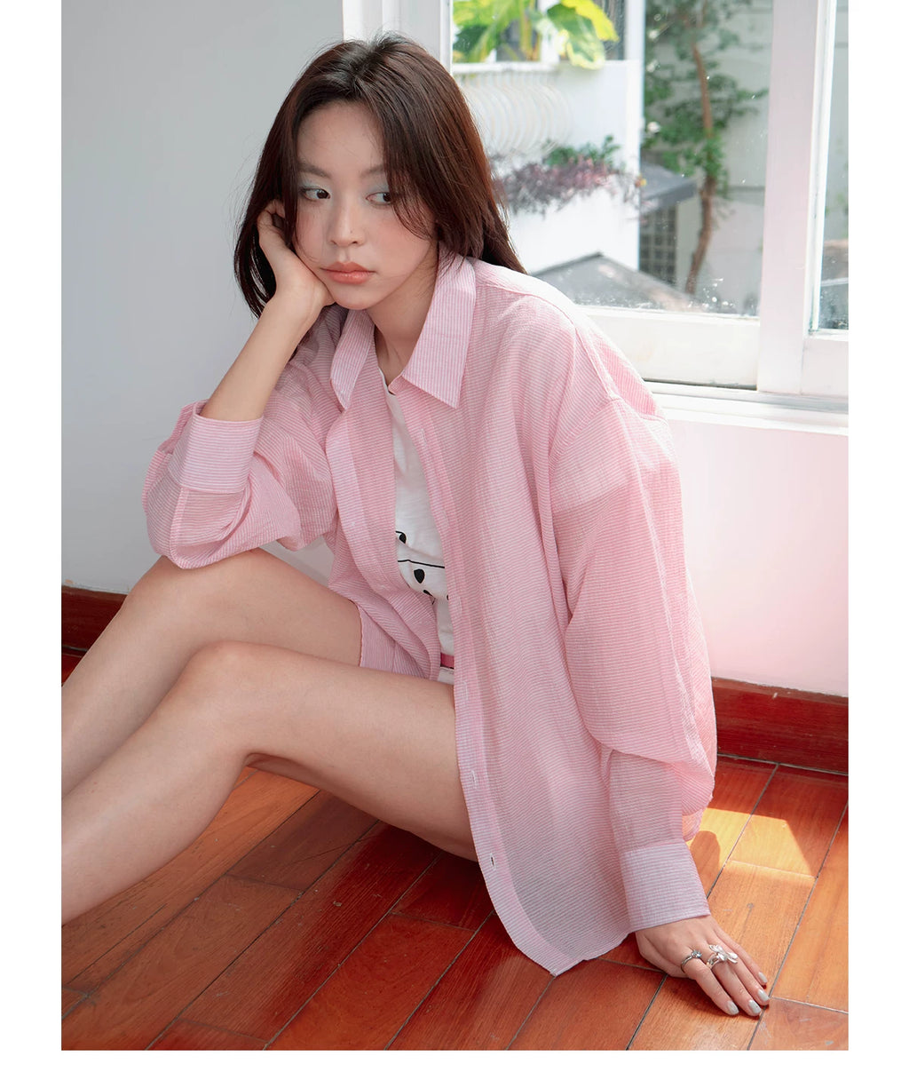 FUNKYFUN Light and Loose Sunscreen Blouse Jacket
