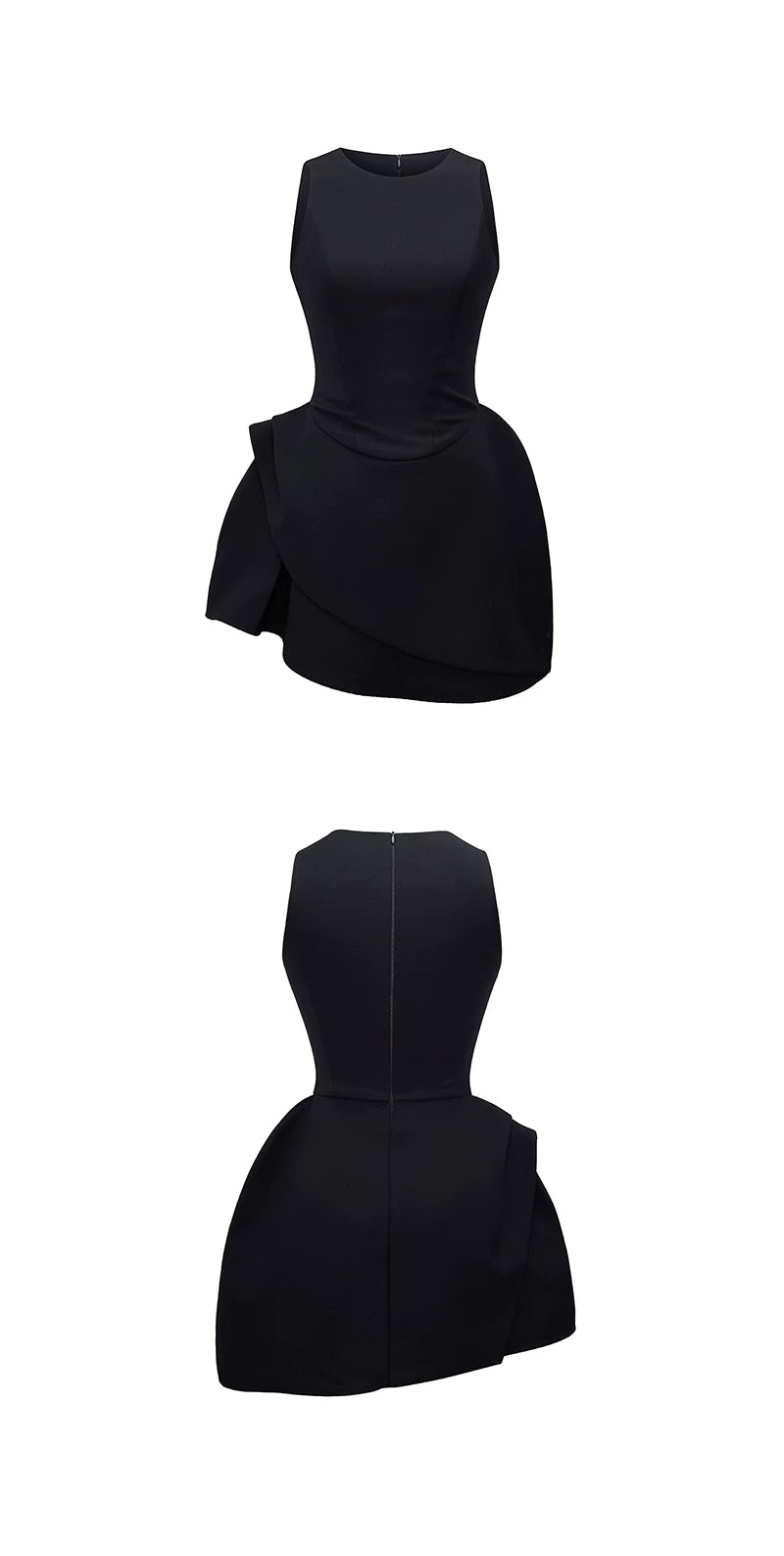 Avenement Irregular Crop Bud Dress Dress