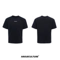 ArguECulturE Simple Round Neck Versatile Front Shoulder Tee