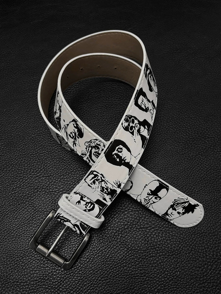 DPOL Hip Hop Original Portrait Hand Painted Belt