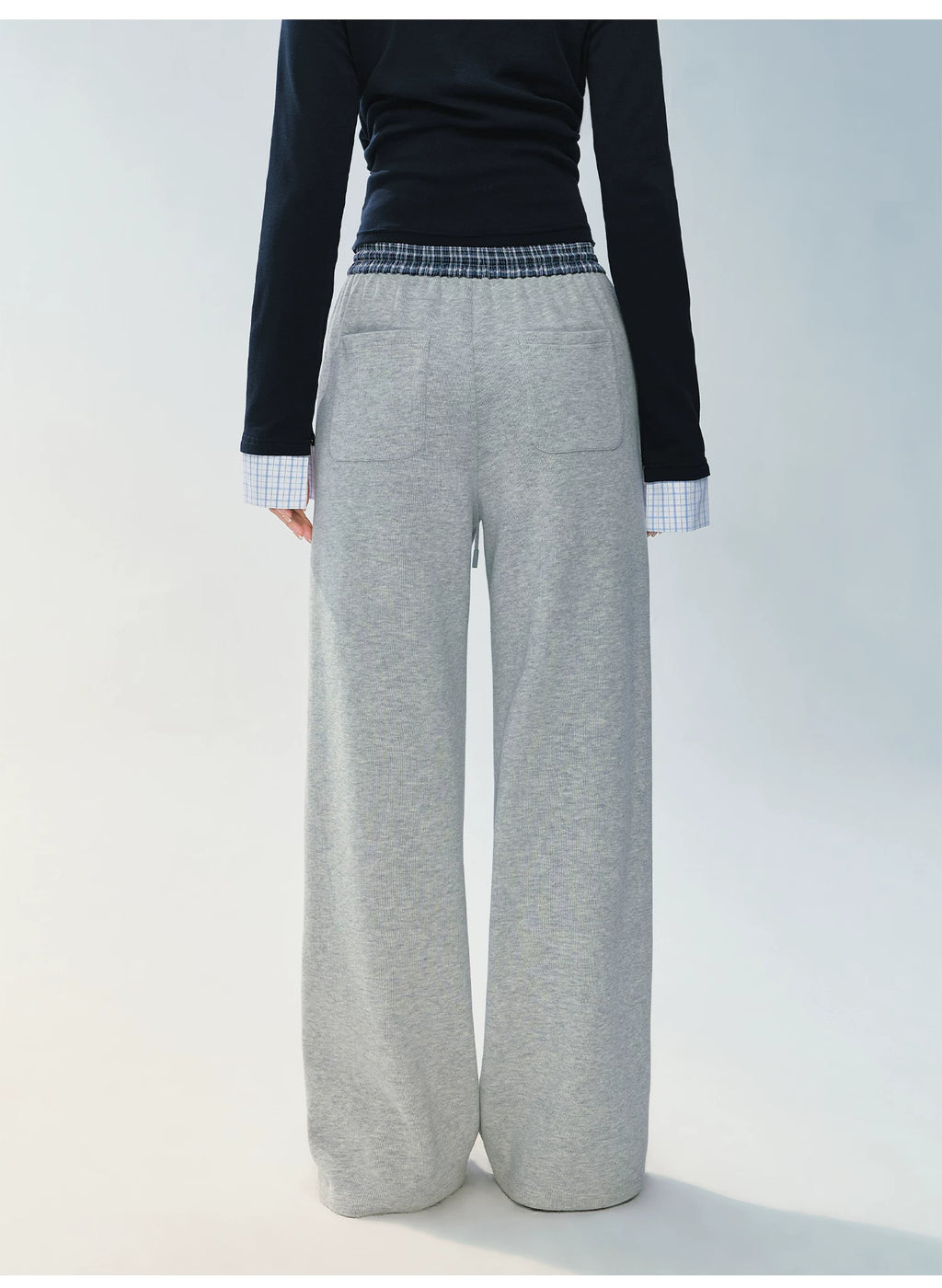 Ablueberry Lazy Wind Loose Straight Sweatpants