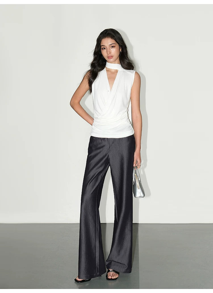 NEVA HU Thin Micro-pull Versatile Casual Pants