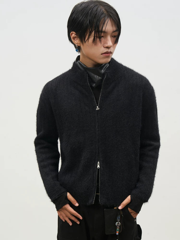 SOUTHFISH Crew Neck Slack Cardigan Sweater