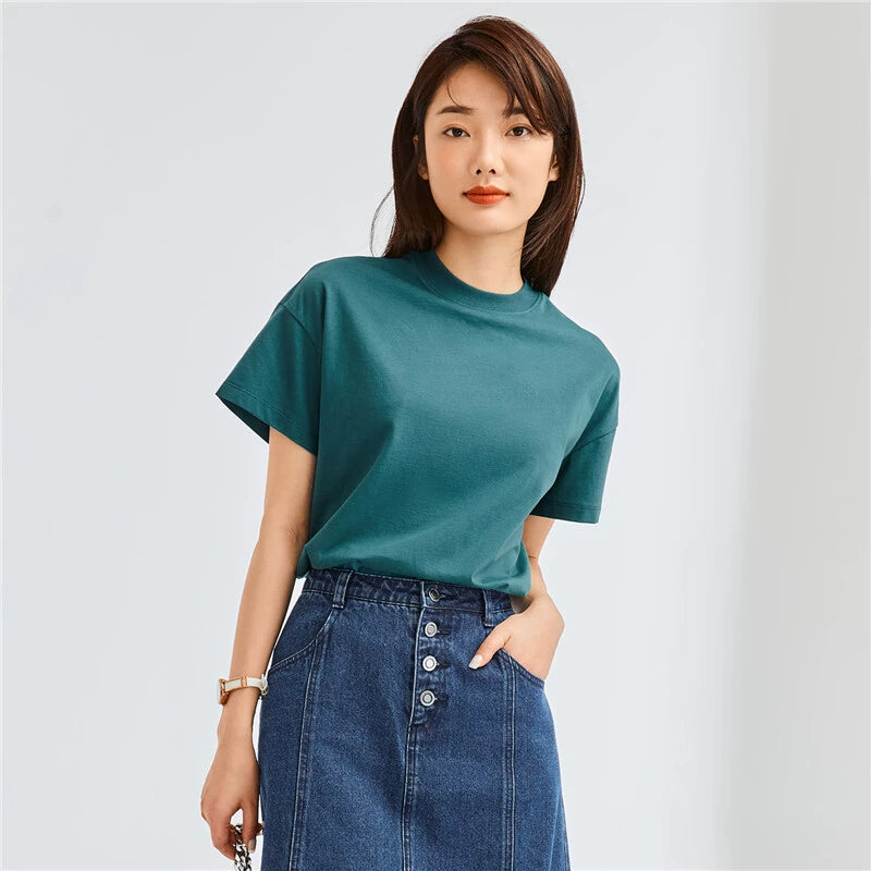 Giordano Comfortable Loose Small Turtleneck Tee