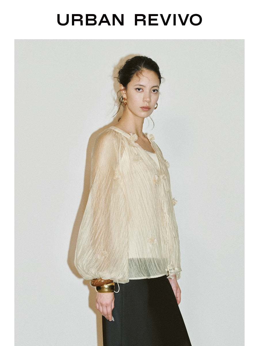 URBAN REVIVO Spicy Flower Blouse Shirt