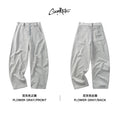 CoosRetro Corduroy Back Pocket Embroidered Casual Scimitar Pants