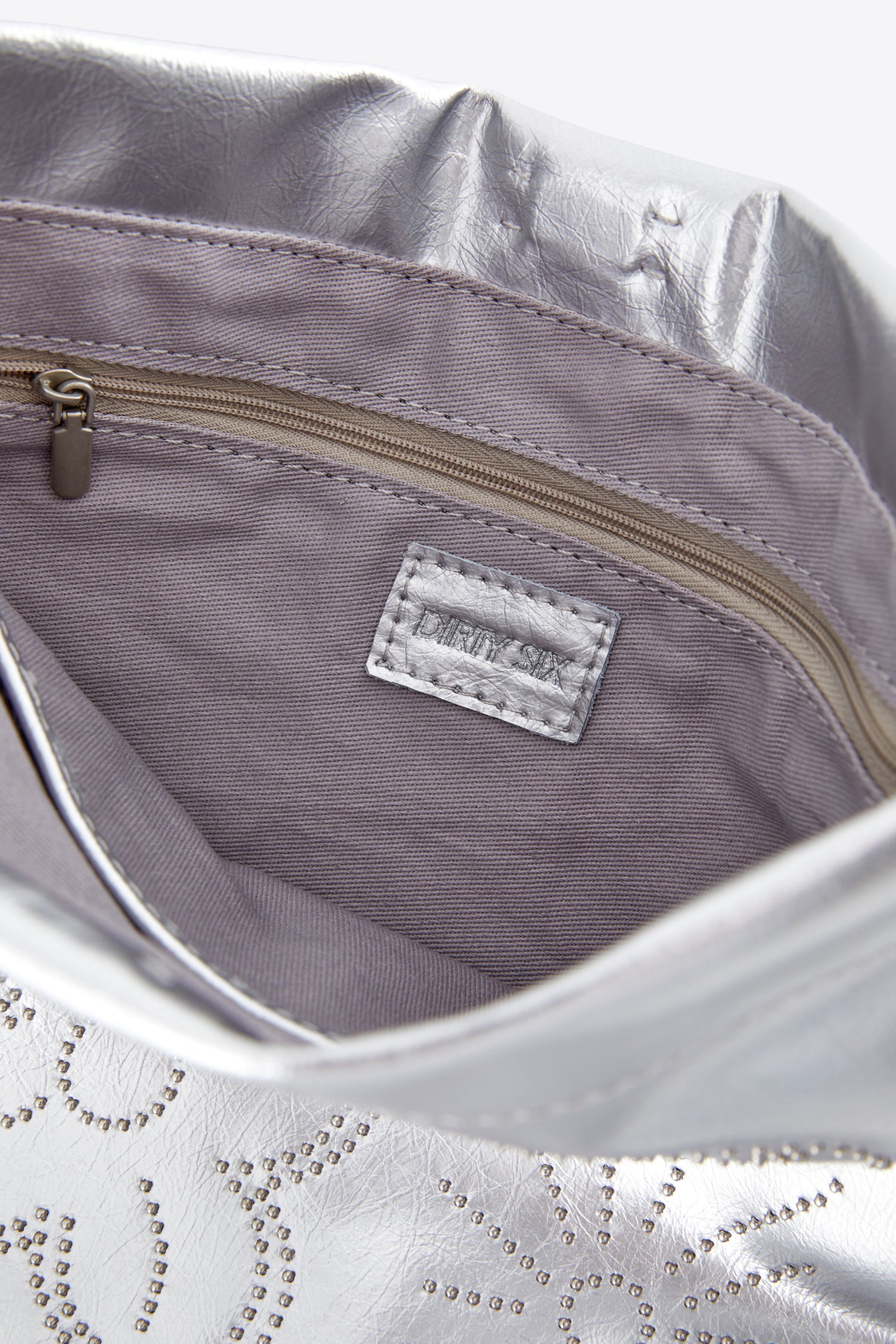 DirtySix Cow Split Leather bang bang franc small flower bag "FAFA" millet nail design