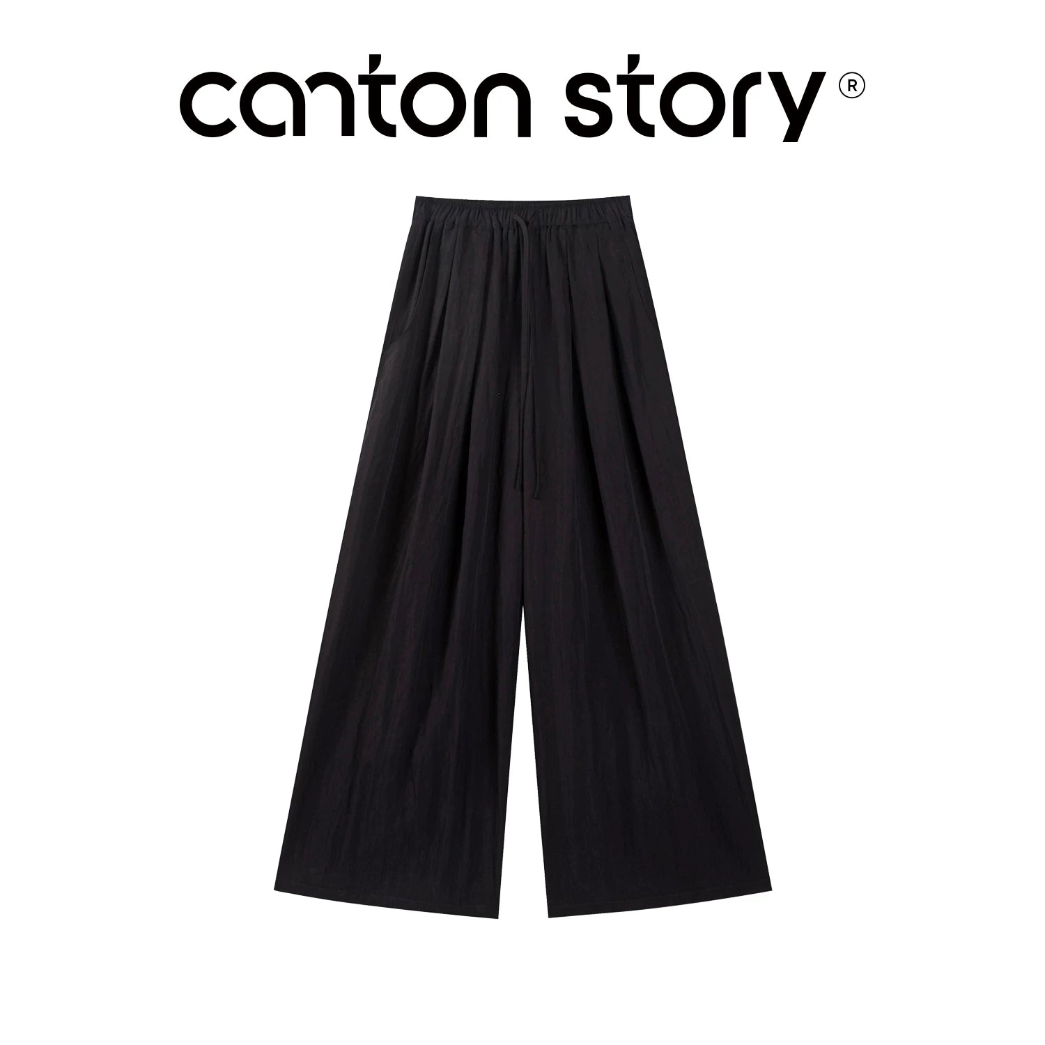Cantonstory Crew Neck Skinny Sling Tank Top Casual Pants Set