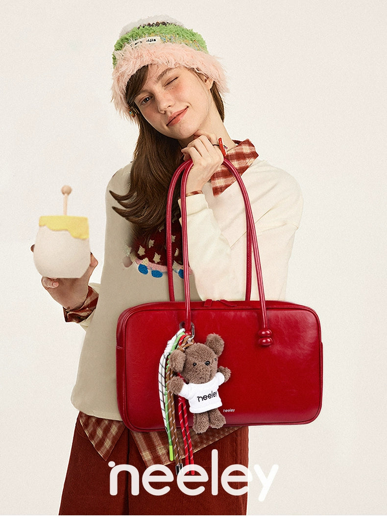 Neeley Leather Large Capacity Commuter Tote Bag