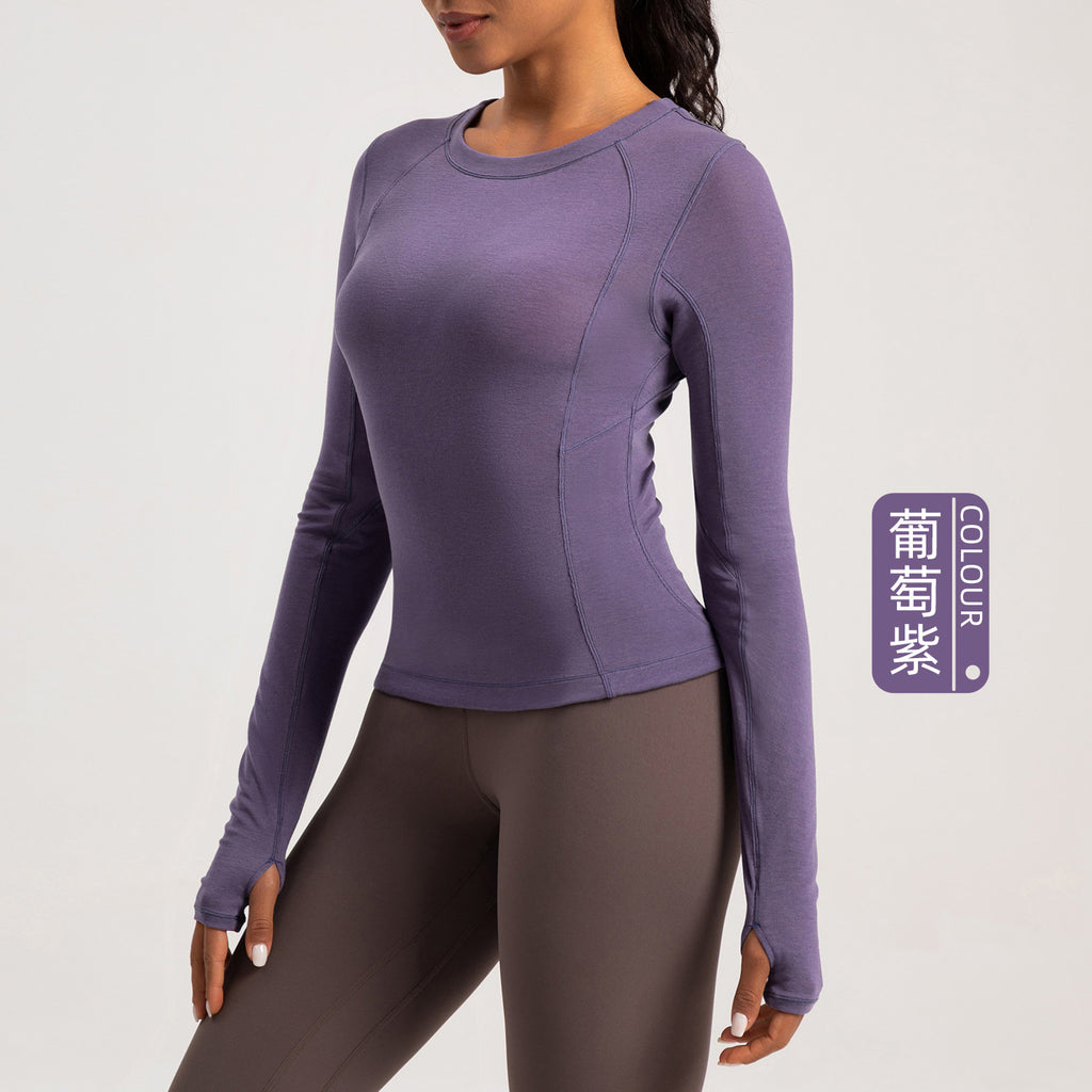 Athena Lulu Crew Neck Skinny Long Sleeves
