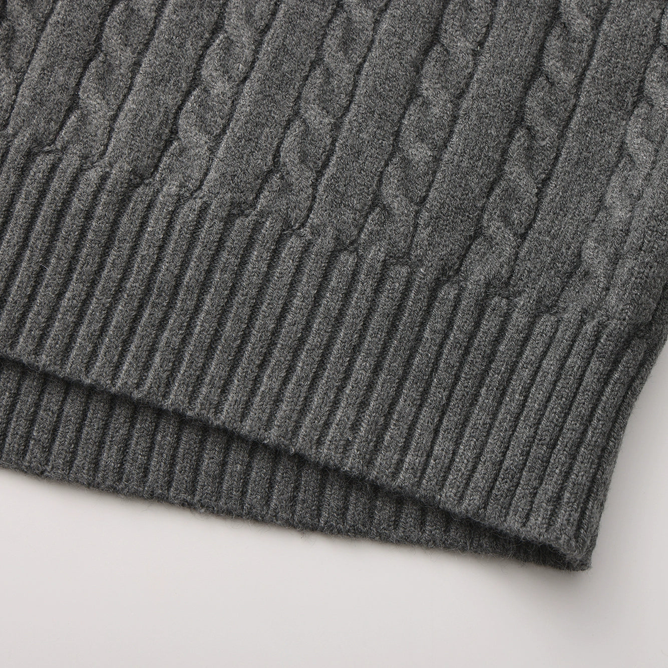 KNITRIOT Twisted Rope Twisted Turtleneck Simple Knitted Sweater