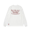 BENT IDEA Letter Print Loose Long Sleeves