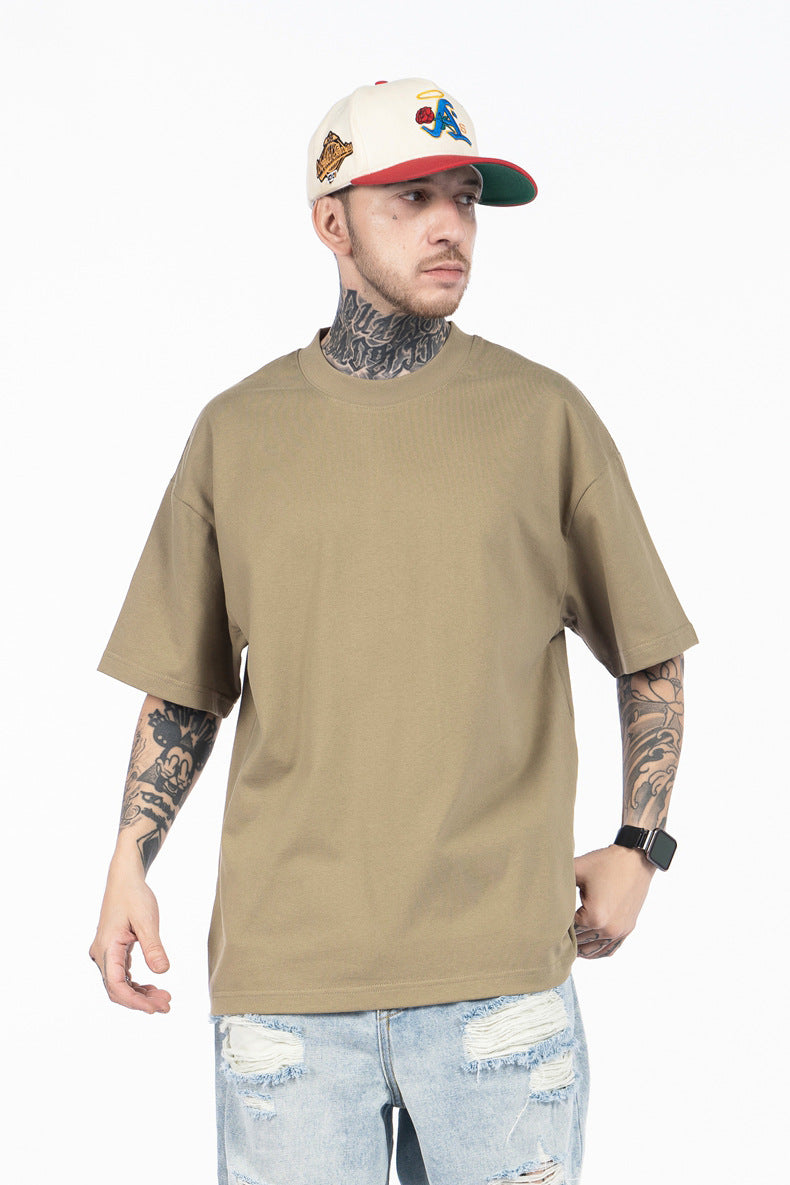 SUPER WAY Loose Crew Neck Versatile Tee