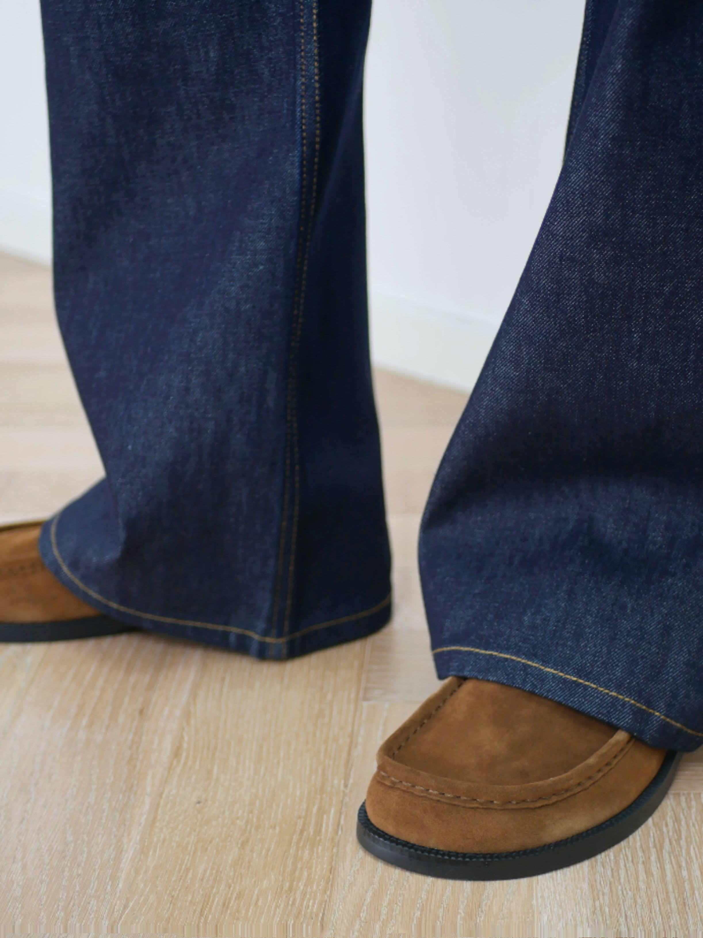 NO LOGO Loafers One-pedal Leather Shoes